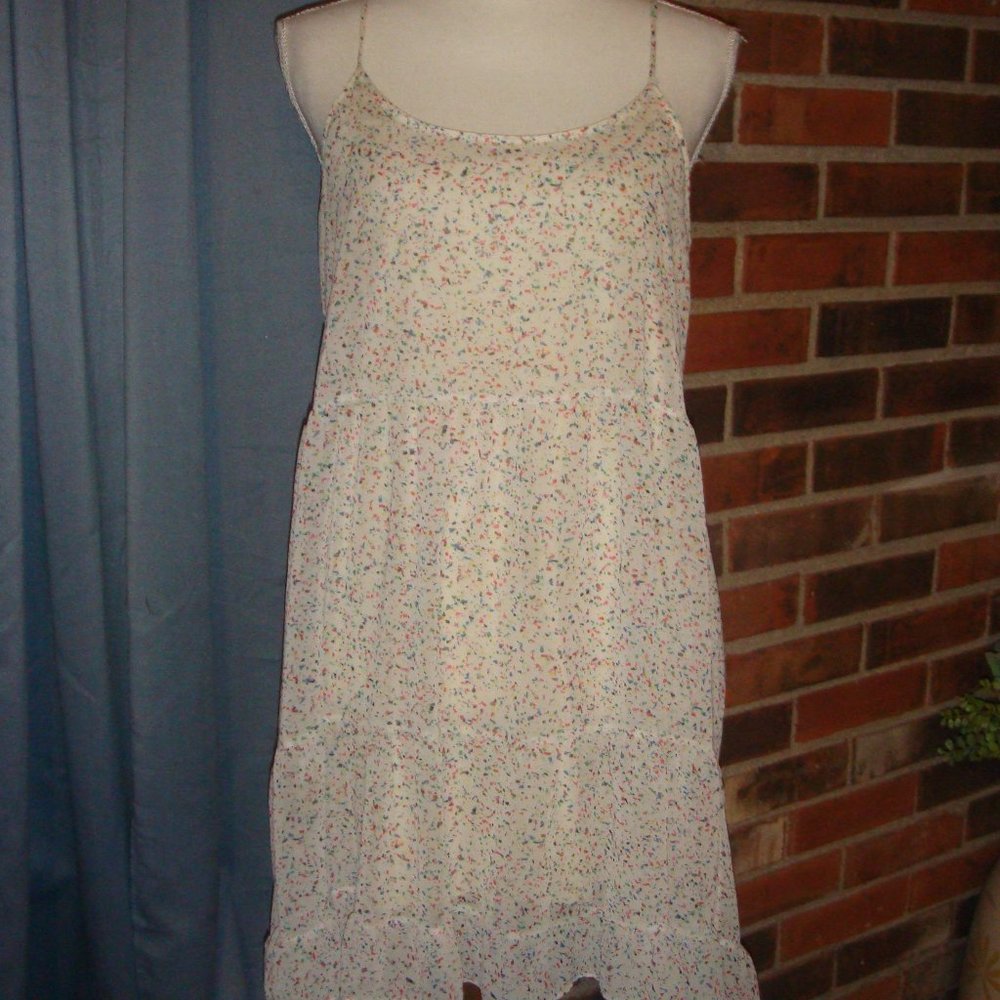 Audrey Strappy Tiered Dress M